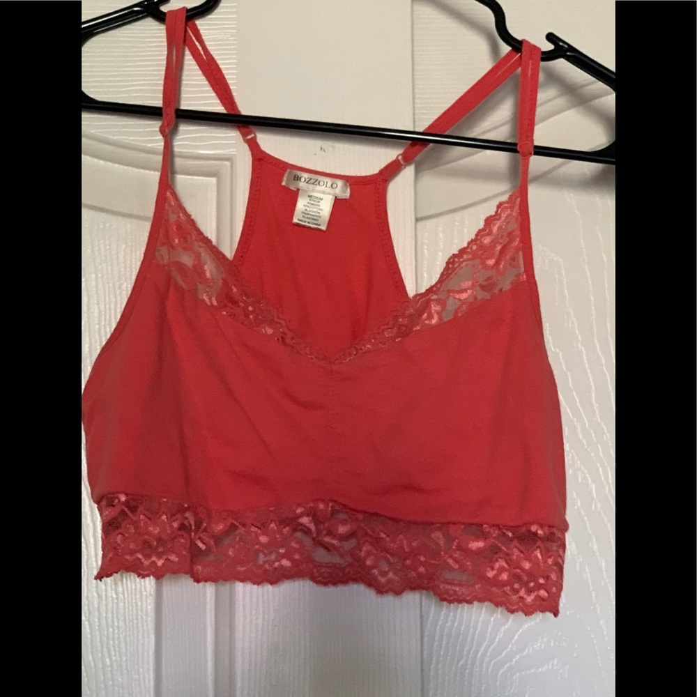 Coral pink brallet